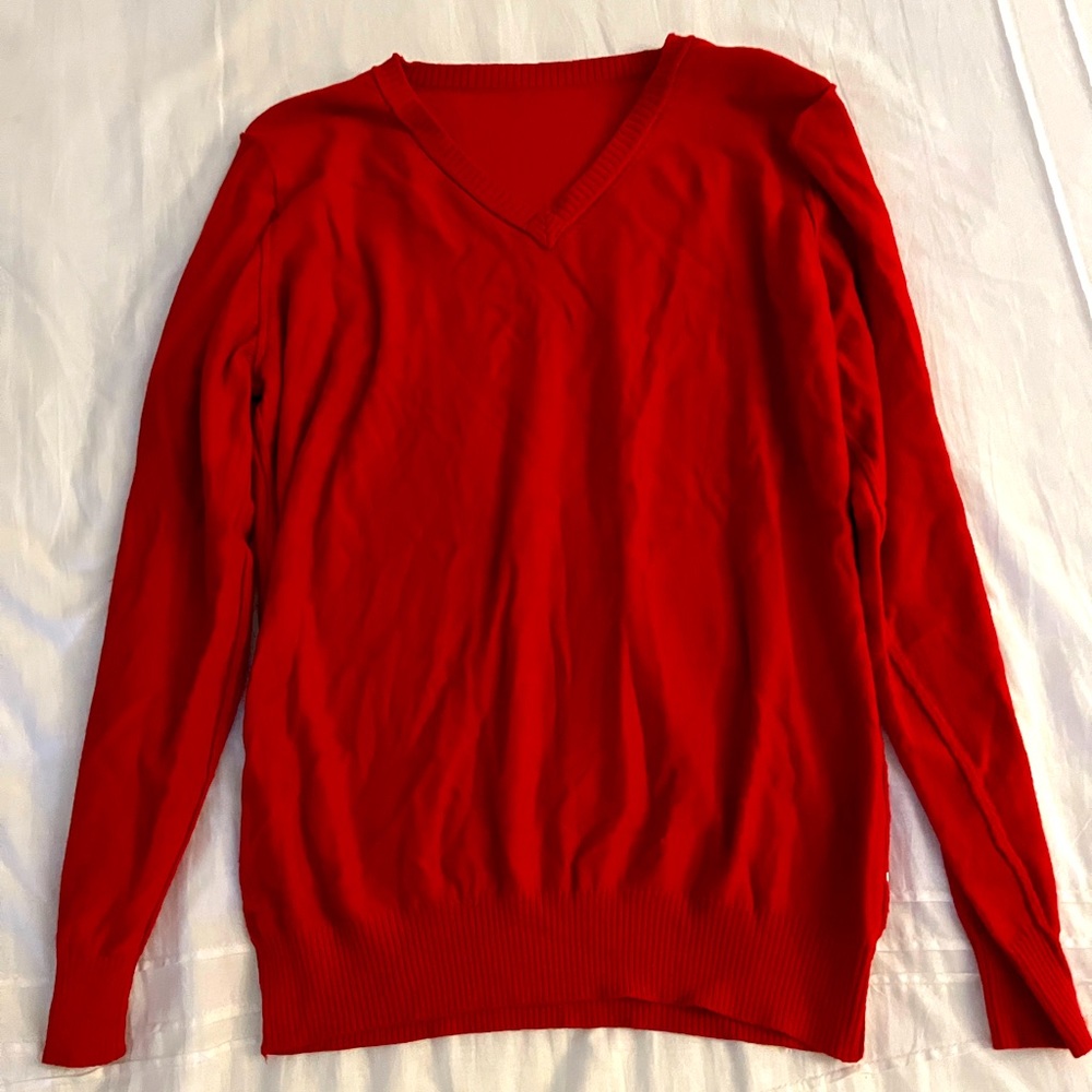 Red Cashmere Sweater